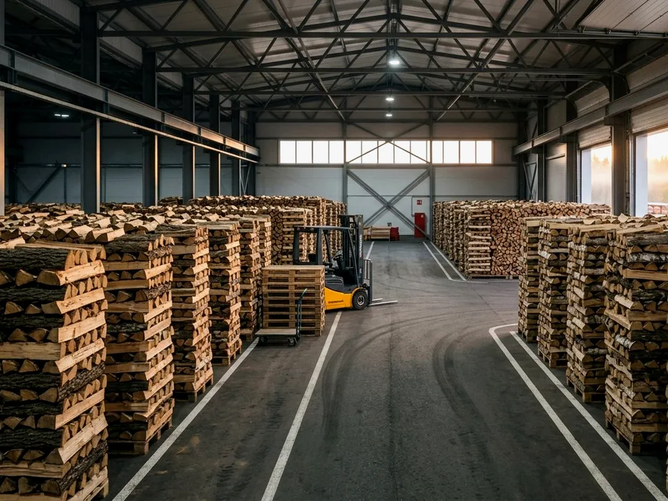 декоративная поленница в Старой Купавне